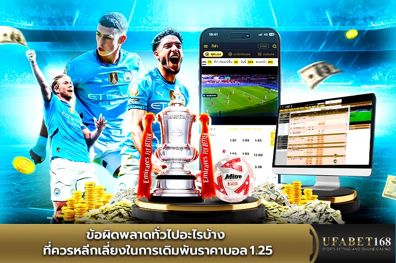 ข้อผิดพลาดทั่วไปอะไรบ้าง ? ที่ควรหลีกเลี่ยงในการเดิมพันราคาบอล1.25