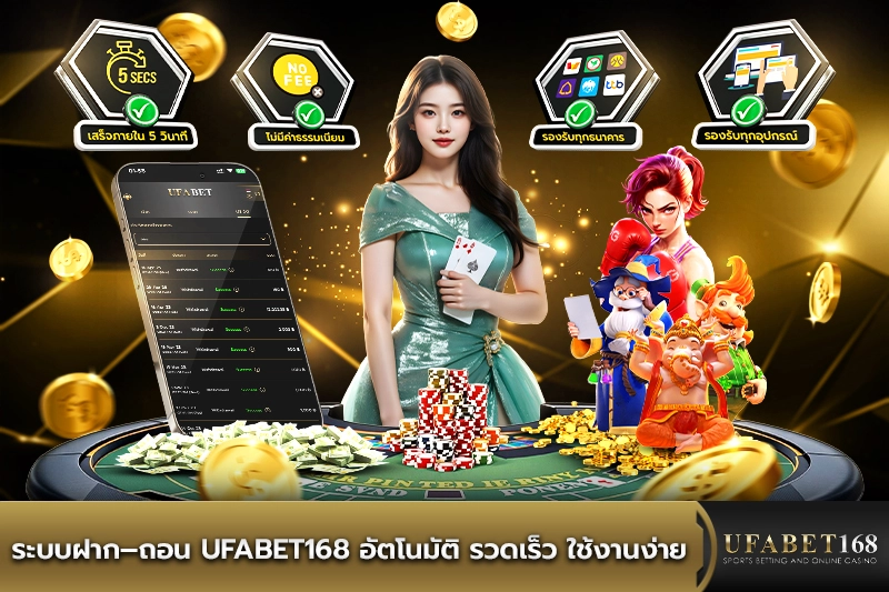 ระบบฝาก–ถอน UFABET168 อัตโนมัติ